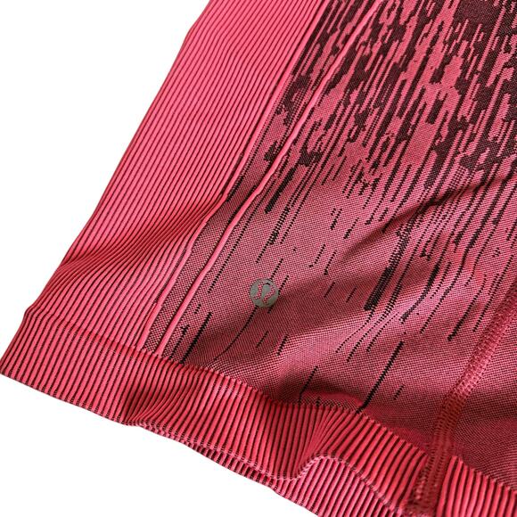 LULULEMON Pink Electric Coral Sculpt Biker Shorts Workout Gym Active Size XS - Picture 3 of 5